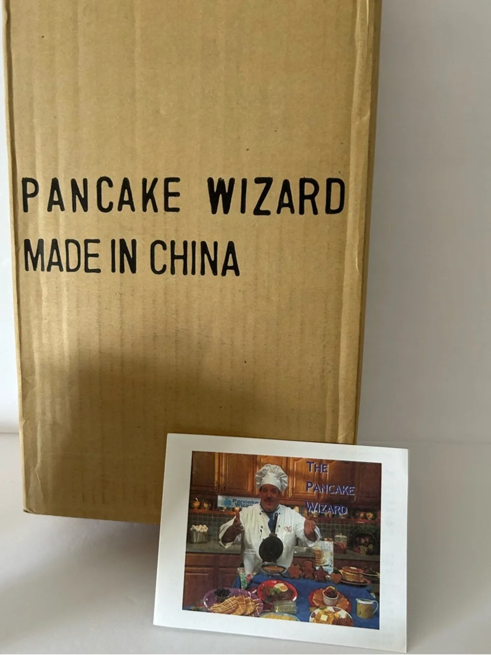 Vintage “Pancake Wizard” Set includes: Pan, Batter Dispenser, and 4 Metal Shapes